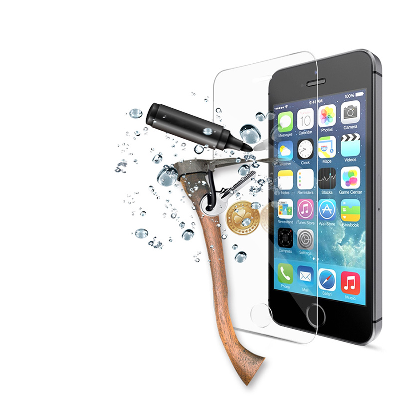 Защитное стекло для iPhone 5, 5S, 5C лучшая защита для смартфона.